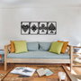 Wallity Bedbin Accesorio Decorativo de Pared de Metal Negro